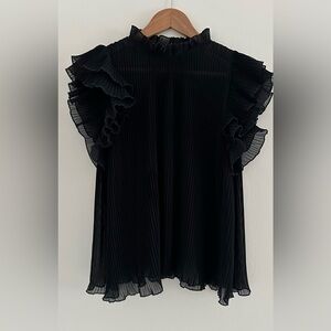 Anthropologie ruffle blouse